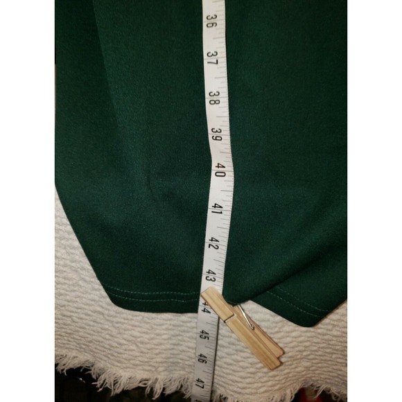 SHEIN Curve Size 2XL Polyester Green Midi Dress Sheer Puff Long sleeves w/petals - Picture 6 of 12